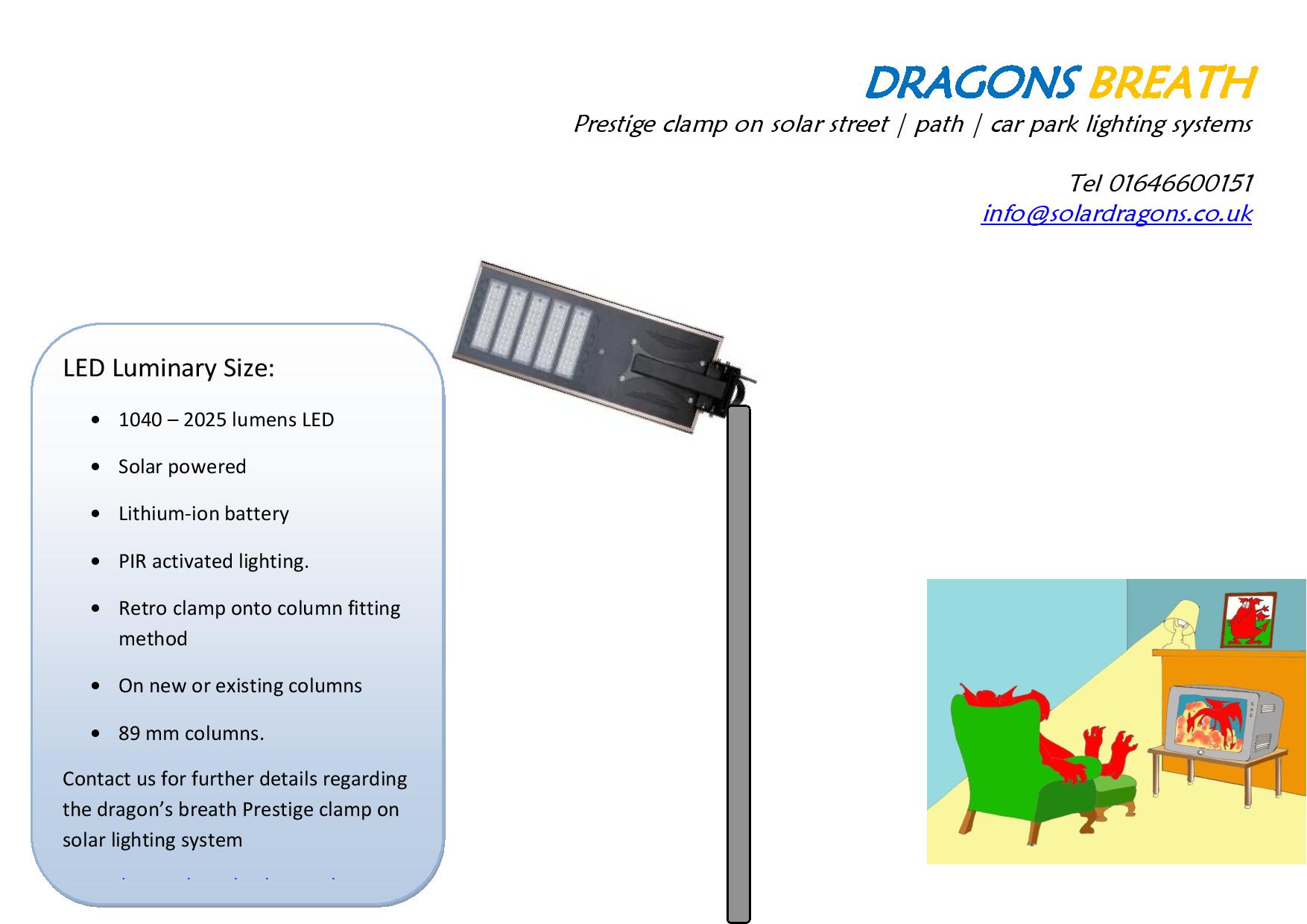 DIY Prestige Retro Fit Solar Energy Street Lighting